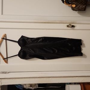 SEXY Sleeveless Spaghetti Strap Midi Dress Cocktail Dress, Little Black Dress